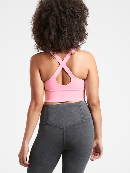 2 of 8 showing, with the color Petit Four Pink of product Warrior Longline Bra D-DD+