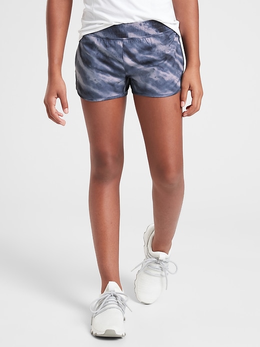 Image number 1 showing, Athleta Girl Printed Need For Speed 2.5&#34 Short