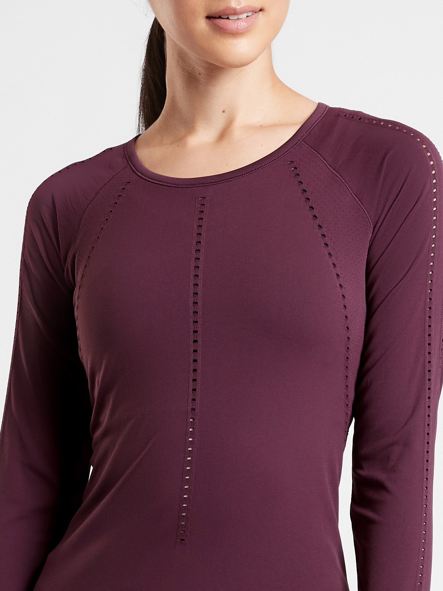 NWT Athleta Foothill Long Sleeve Top BLACK SIZE S           #211280 N0221