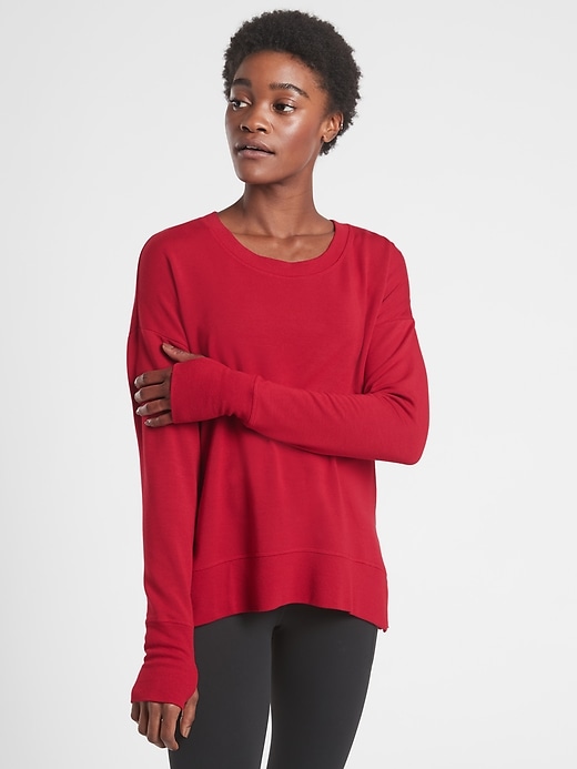 Athleta Coaster Luxe Sweatshirt. 1