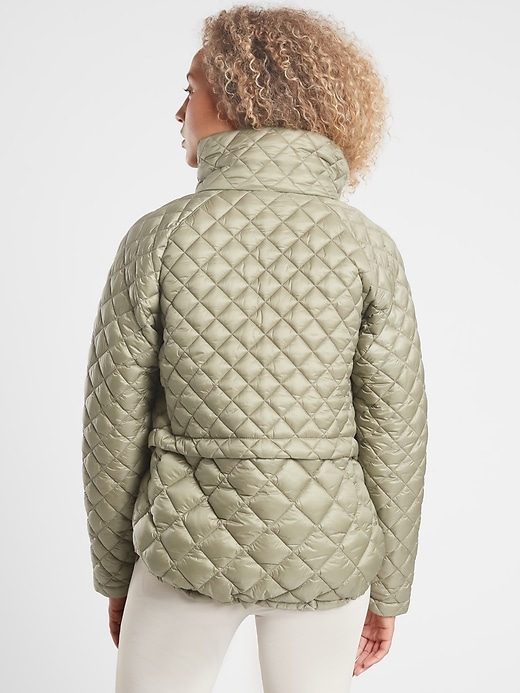 2 of 8 showing, with the color Shadow Olive of product Whisper Featherless Puffer Jacket