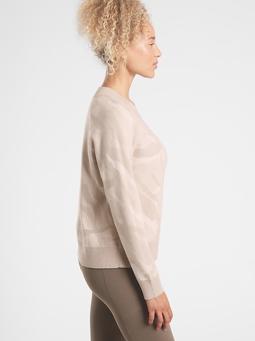 Image number 3 showing, Jacquard Crew Sweater