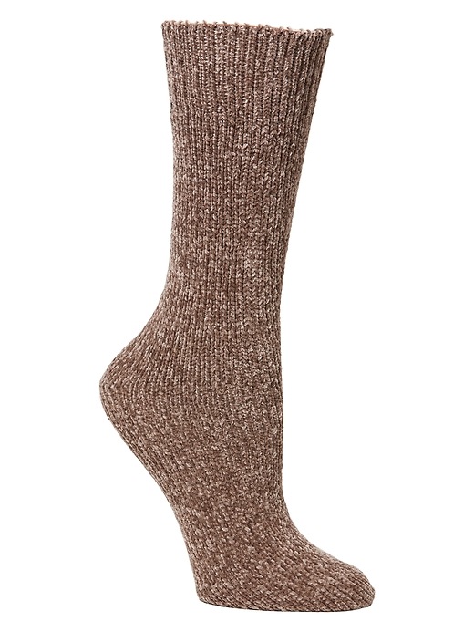 View large product image 1 of 1. Chenille Luxe Socks