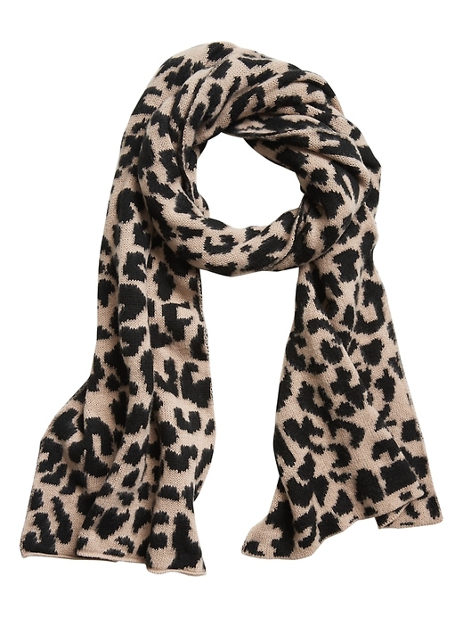 View large product image 2 of 2. Leopard Scarf
