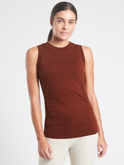 1 of 8 showing, with the color Dried Cinnamon of product Foresthill Ascent Seamless Tank