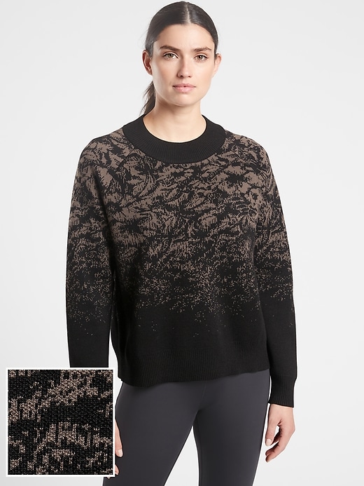 Image number 1 showing, Jacquard Crew Sweater