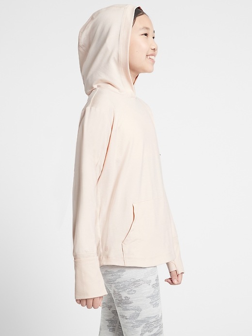 Image number 3 showing, Athleta Girl Uptempo Hooded Top