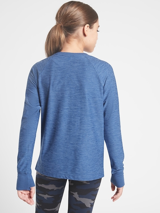 2 of 8 showing, with the color Chrome Blue of product Athleta Girl Power of She Top