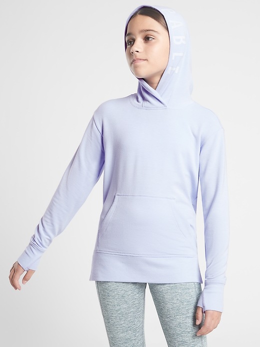 1 of 8 showing, with the color Serendipity Blue of product Athleta Girl Stop At Nothing Tunic