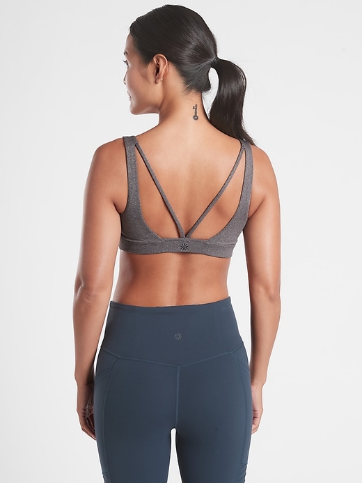 1 of 8 showing, with the color Grey Heather of product Exhale Bra A-C