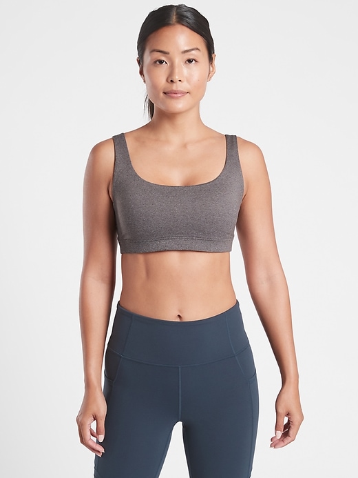 2 of 8 showing, with the color Grey Heather of product Exhale Bra A-C