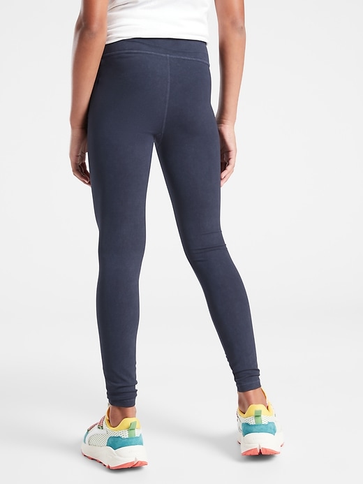 2 of 8 showing, with the color Navy of product Athleta Girl Snow Dye High Rise Powervita Chit Chat Tight