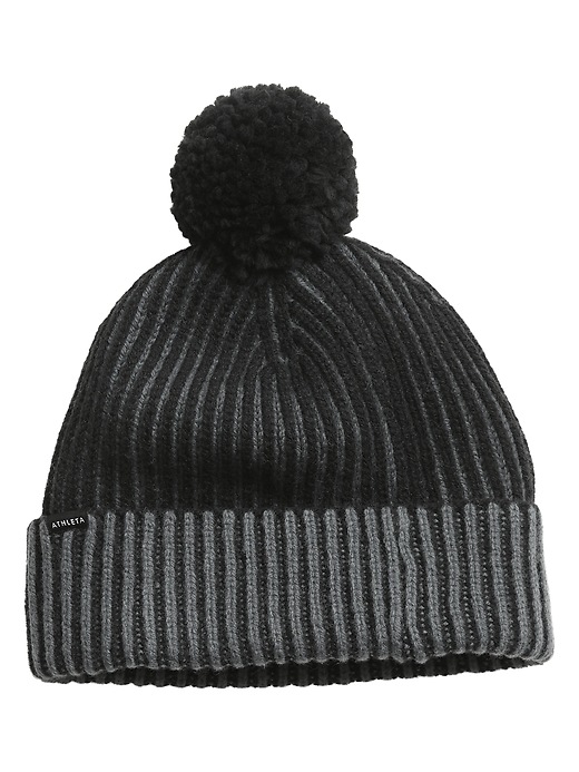 View large product image 2 of 2. 3D Pom Beanie