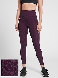 Athleta Ultimate Stash Textured 7/8 Tight Yoga Fitness Pant #631947 NWT! XS