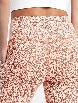 Athleta, Pants & Jumpsuits, Athleta Salutation Stash Pocket Ii Printed 78  Tight Womens Pink Cheetah Legging