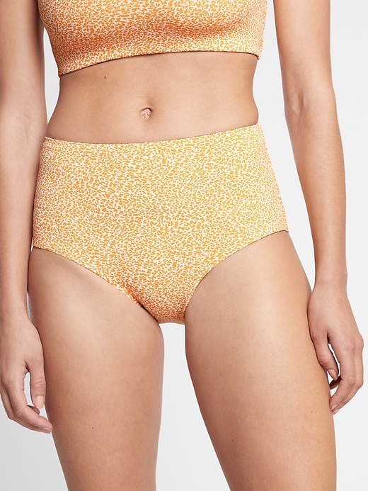 High Waist Jacquard Bikini Bottom