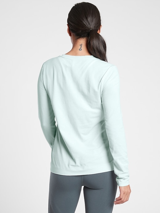 2 of 8 showing, with the color Halcyon Blue of product Outbound Top