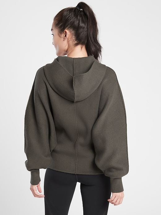 2 of 8 showing, with the color Mountain Olive of product Aurora Dolman Sweater
