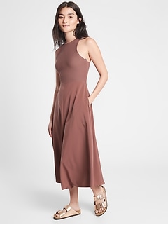 maxi dress with shelf bra