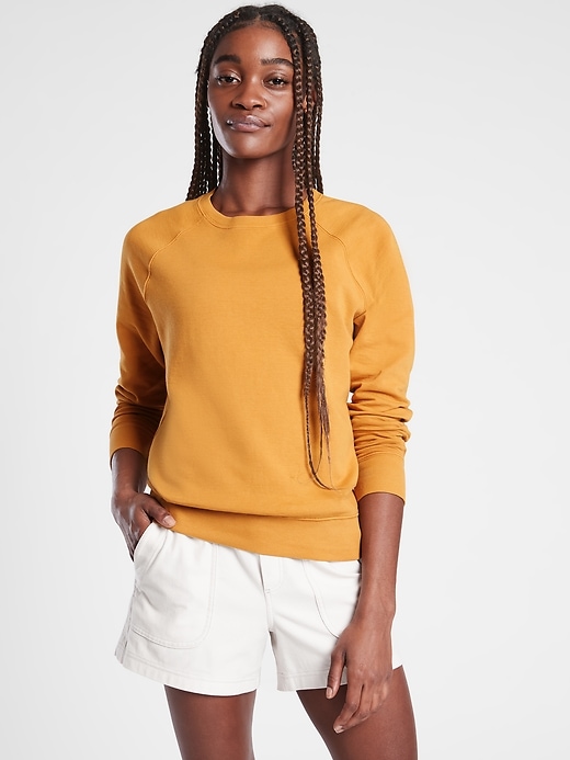 1 of 8 showing, with the color Tuscan Gold of product Sundown Sweatshirt