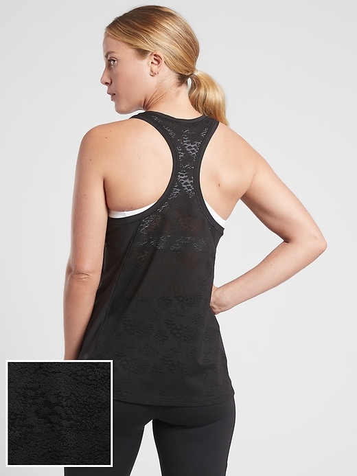 1 of 8 showing, with the color Black of product Ultimate Tank Floral Mesh