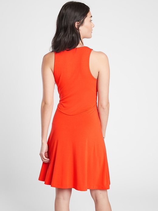 2 of 8 showing, with the color Vermillion of product Santorini Thera Dress