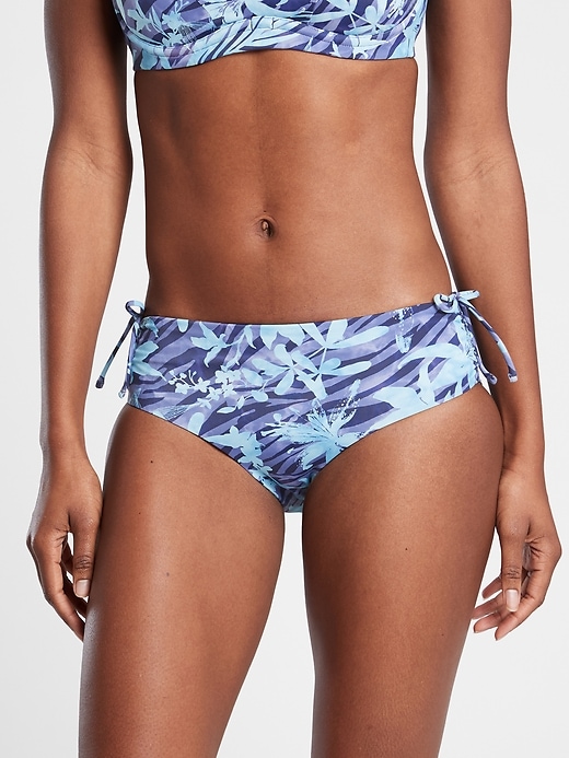 Athleta Cinch Full Printed Bikini Bottom. 1
