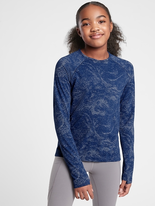 Image number 1 showing, Athleta Girl Textured Power Up Top