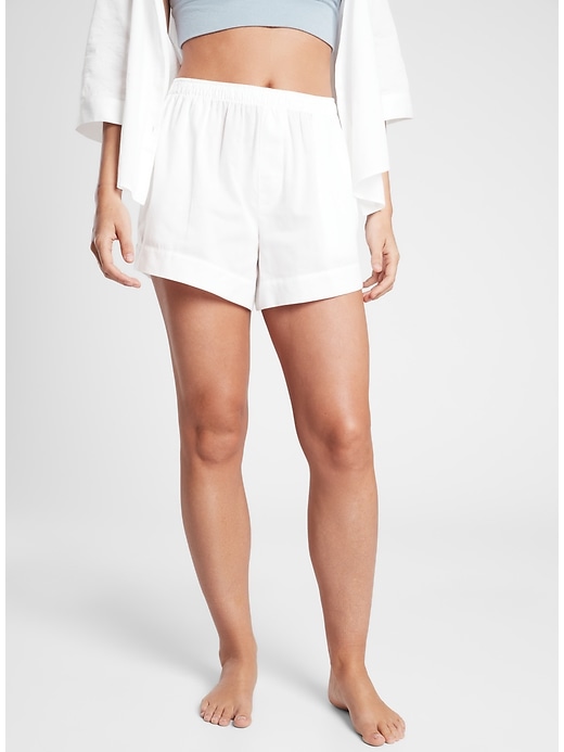 1 of 8 showing, with the color Bright White of product Cotton Dreams Sleep Short