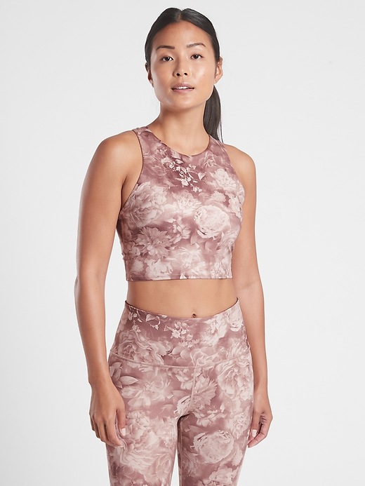 2 of 8 showing, with the color Antoinette Velvety Pink of product Conscious Crop Bra A-C