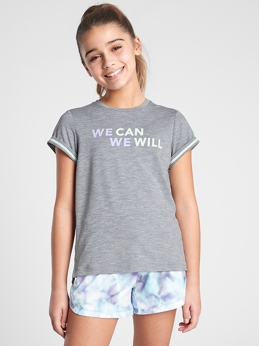 Image number 1 showing, Athleta Girl We Can, We Will Tee