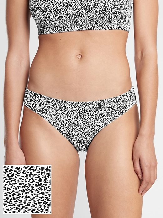 View large product image 1 of 3. Clean Medium Jacquard Bikini Bottom
