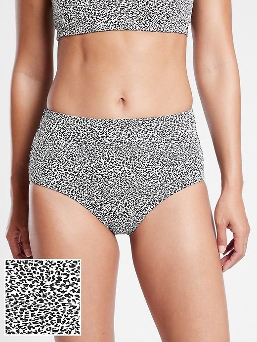 View large product image 1 of 3. High Waist Jacquard Bikini Bottom