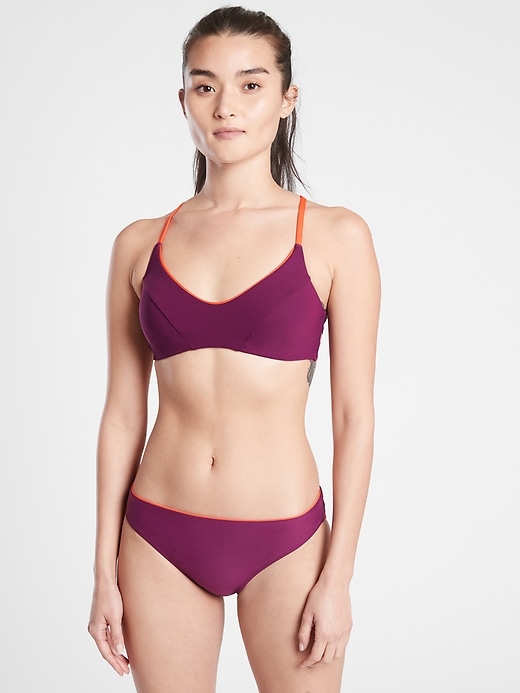 View large product image 2 of 3. Colorblock Triangle Bikini Top A&#45C