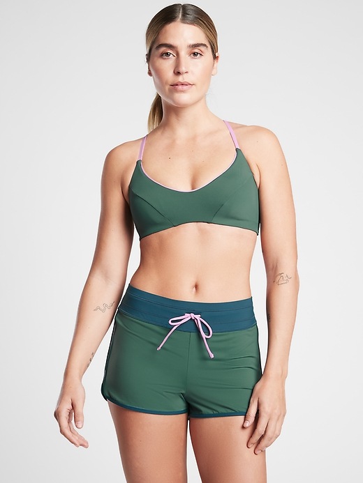 View large product image 2 of 3. Colorblock Triangle Bikini Top A&#45C