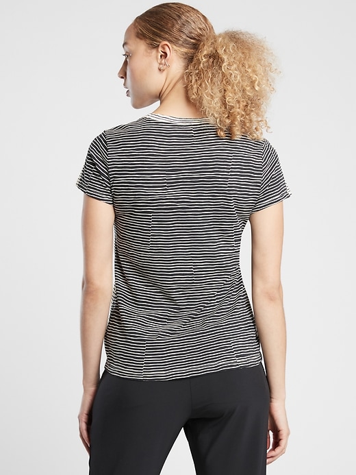 View large product image 2 of 2. Organic Daily Striped Tee