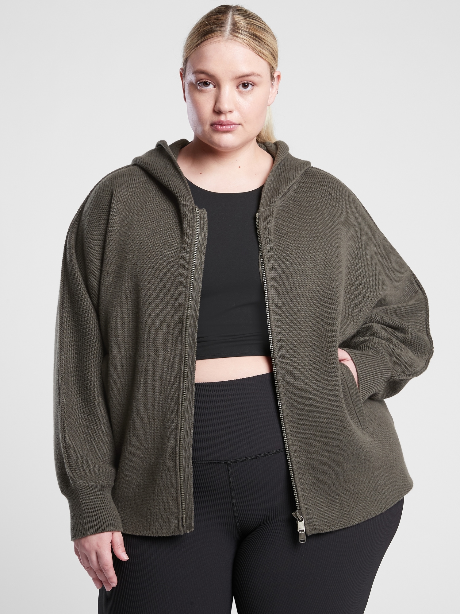 athleta sweater jacket