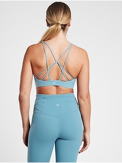 athleta white sports bra