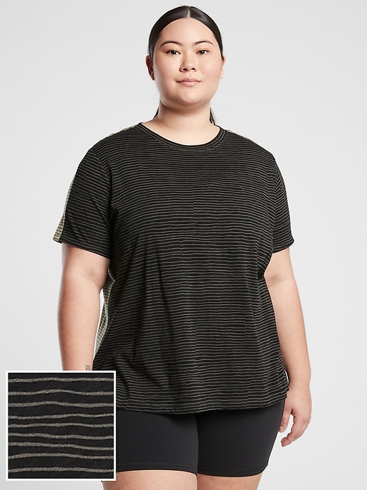Image number 1 showing, Organic Daily Striped Tee