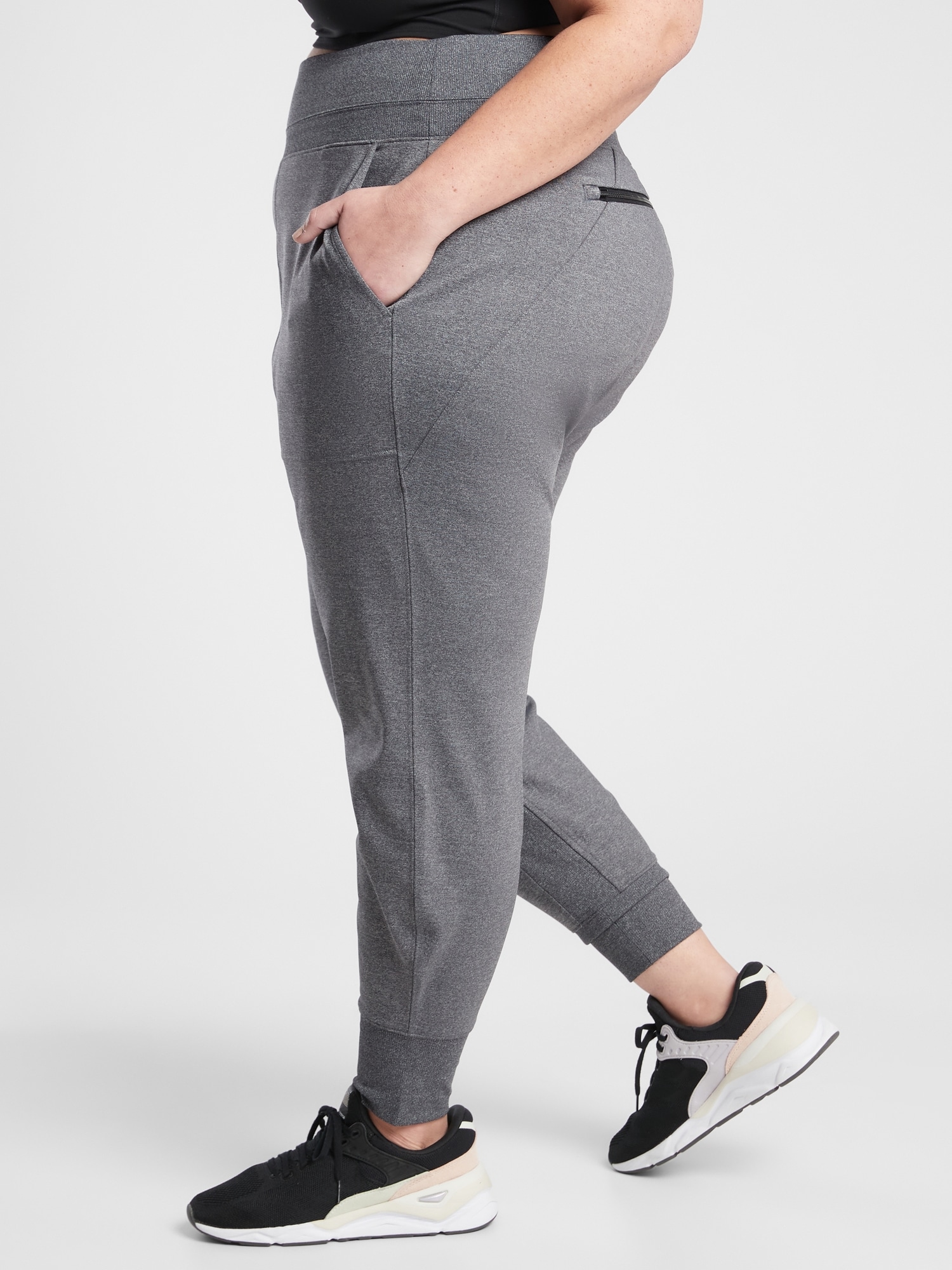 athleta venice velvet stripe jogger