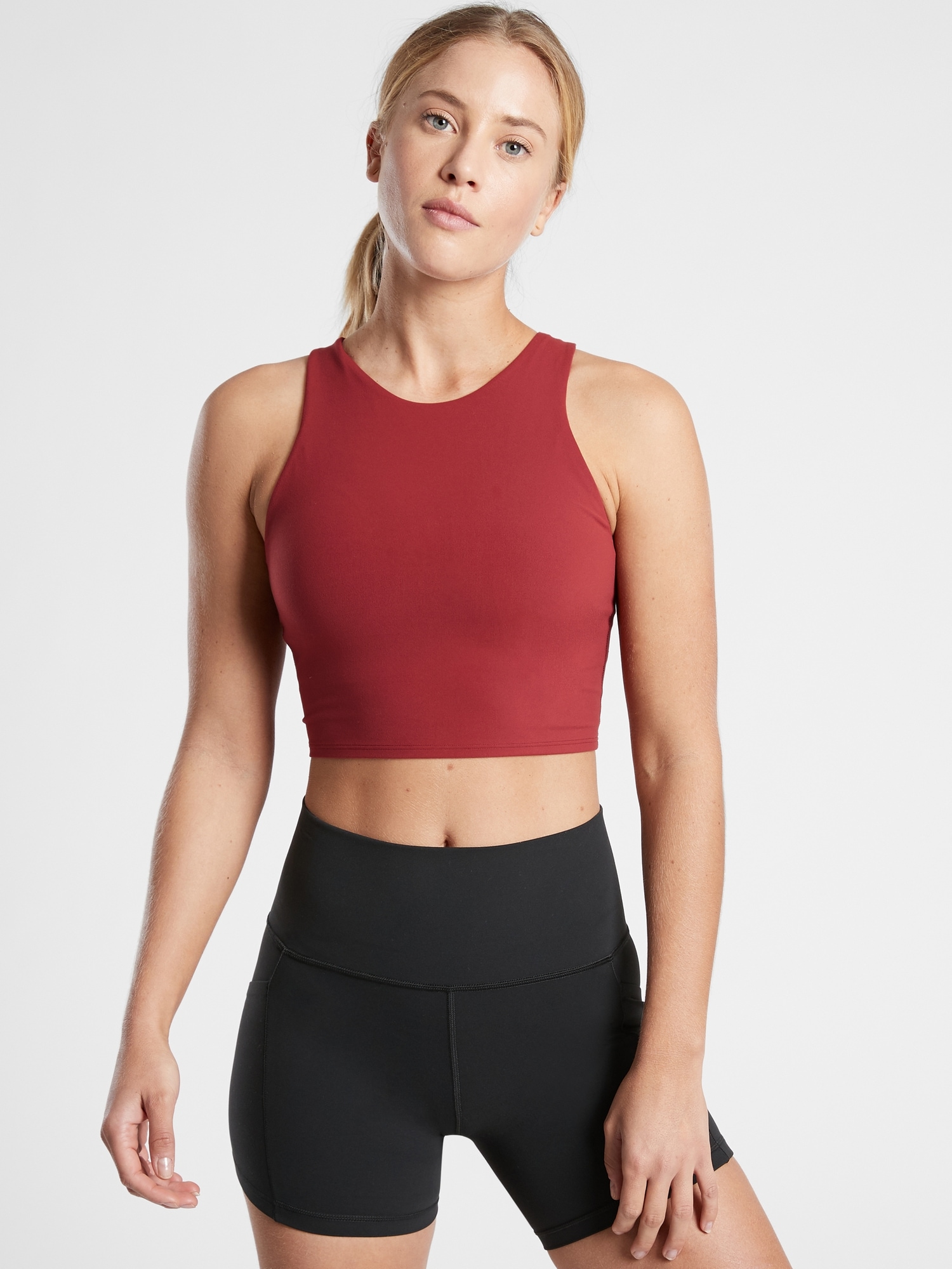 athleta halter crop