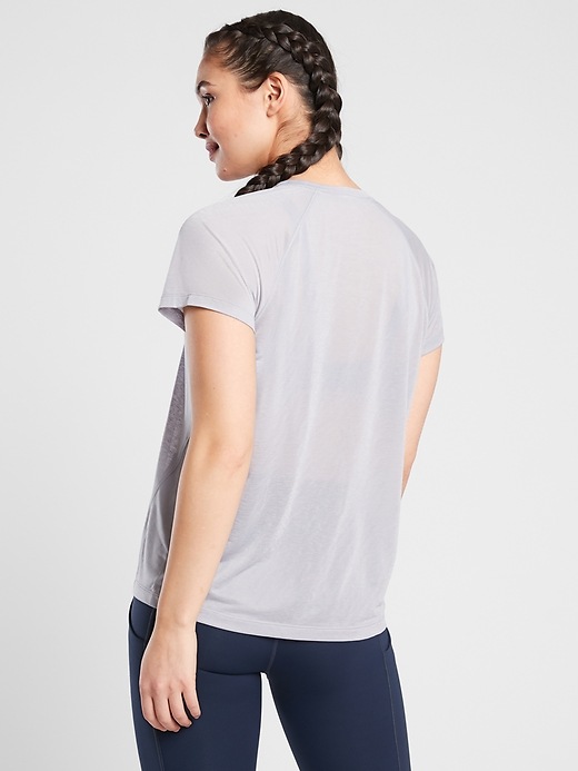 2 of 8 showing, with the color Muted Lilac of product Vapor Tee