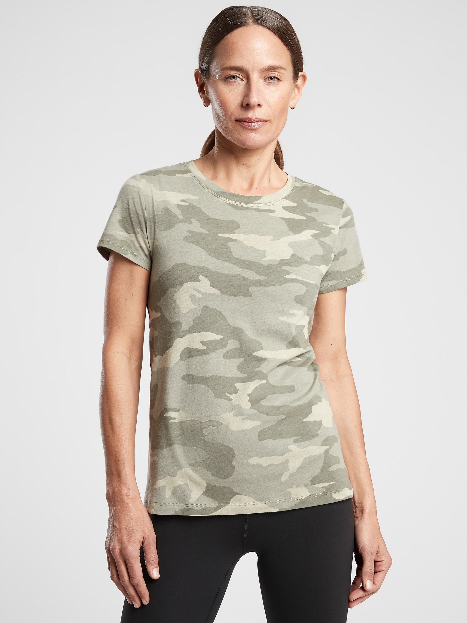 Organic Daily Camo Crew | Athleta