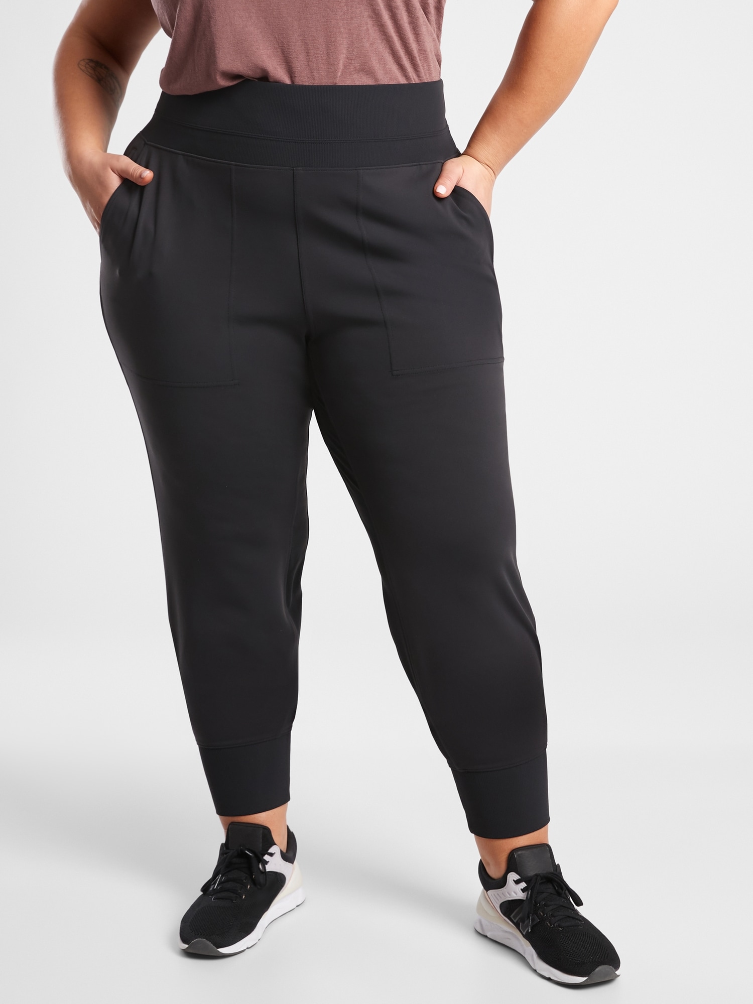 athleta venice velvet stripe jogger