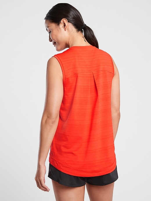 2 of 8 showing, with the color Vermillion of product Pacifica Illume UPF Relaxed Tank