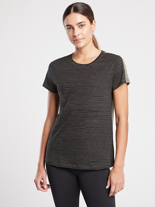 Image number 3 showing, Organic Daily Striped Tee