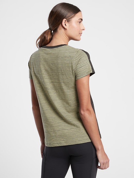 Image number 4 showing, Organic Daily Striped Tee