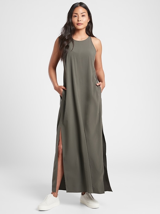 Image number 1 showing, Hayes Pleated Maxi Dress