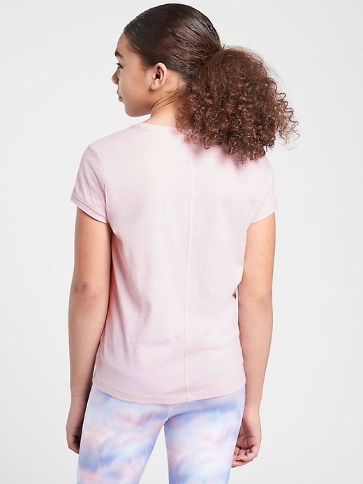2 of 8 showing, with the color Delicate Pink of product Athleta Girl Protect Our Playground Tee