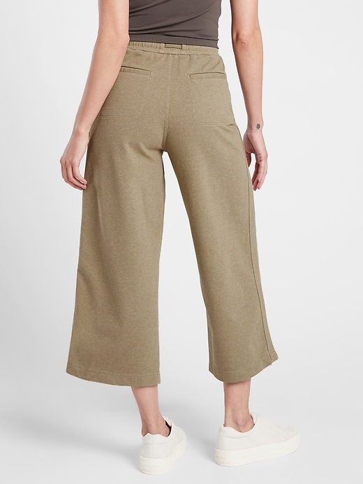 Image number 2 showing, Farallon Heathered Wide Leg Crop